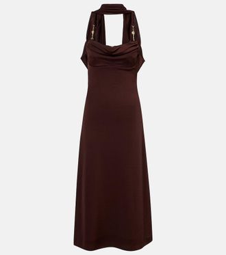 Rebecca Vallance Isla scarf-detail midi dress
