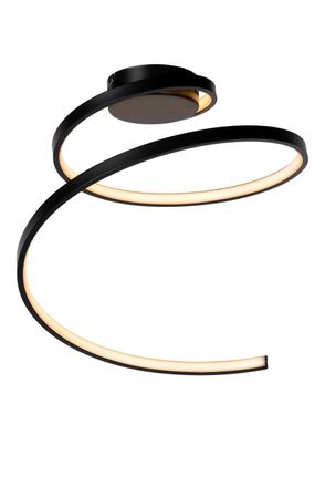 Lucide L&aacute;mpara de techo de pvc con 1 led integrado, negro