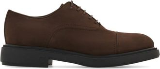 Ferragamo cap-toe Oxford shoes - men - Calf Leather/Rubber/Calf Leather - 6.5 Regular - Brown