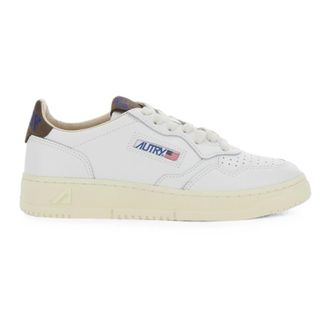 Autry Medalist Low Sneakers - Heren - Schoenen - Wit - Maat: 40 EU Katoen
