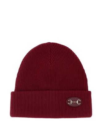 Gucci wool beanie hat - women - Wool - S - Red
