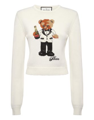 Philipp Plein Trui Ronde Hals Ls Teddy