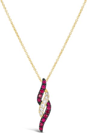 Le Vian Passion Ruby Pendant set in 14K Honey Gold
