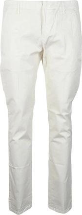 Dondup Gaubert Chinos - Heren - Chinos - Wit - W38 - Katoen - Broeken