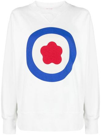 Kenzo logo-print cotton sweatshirt - women - Cotton - M - White