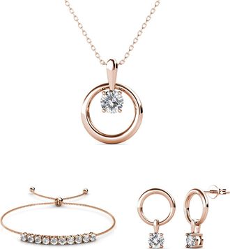 MYC-Paris Mia Octavia Sets - Ros&eacute;goud en Kristal