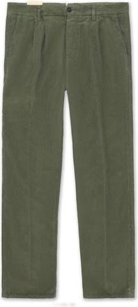 Fortela Pences Corduroy Pleated Trousers in Green at Nordstrom, Size 38 Eu
