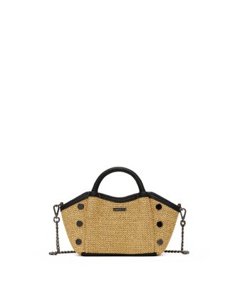 Hammitt Hammitt Paul Noir Smooth Raffia Gunmetal Mini