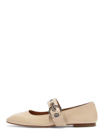 Aeyde Pointed Toe Nappa Leather Flat Shoes