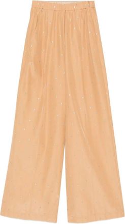Forte_Forte Pantaloni a palazzo con glitter - Arancione