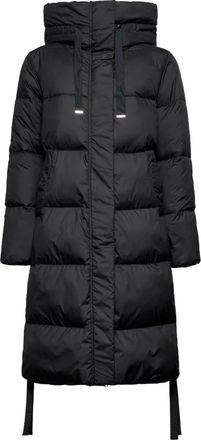 Silvian Heach Technische donsjas met capuchon en trekkoord - Dames - Parka Jassen - Zwart - S - Nylon - Jassen