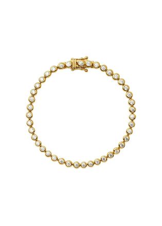 Missoma Round Tennis 18kt Gold Vermeil Bracelet - S