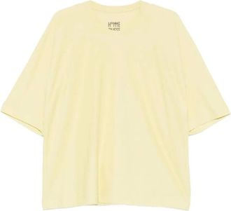 Issey Miyake T-shirt Boxy a Maniche Corte - - Tops - Uomo - Giallo - M