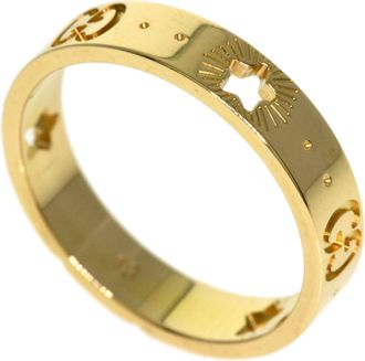 Gucci Icon Yellow Gold (18K) Band Ring (Pre-Owned)