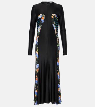 Paco Rabanne Floral jersey maxi dress
