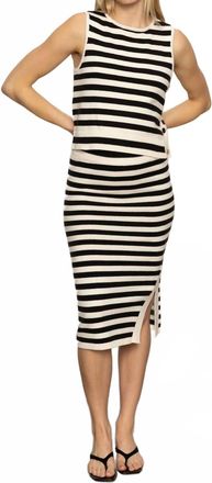 Sanctuary Side Slit Midi Skirt In Black/macrame