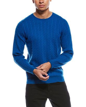 Brodie Twist Cable Wool & Cashmere-Blend Crewneck Sweater