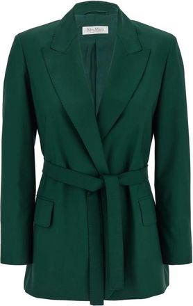 Max Mara Talento Blazer - female - Max Mara - Blazers - Green - L - Jackets