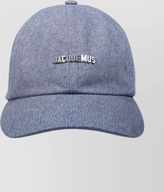 Jacquemus gadjo curved brim six panel hat