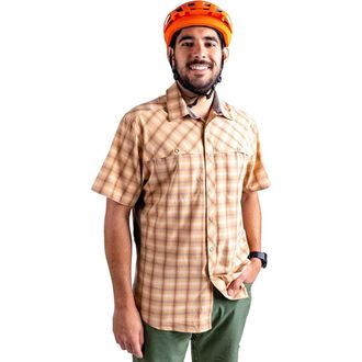 Club Ride Apparel Mens Quest Shirt, Short Sleeve Cycling Jersey, Desert Sunset, Large