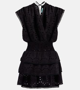 Melissa Odabash Jess ruffled cotton minidress