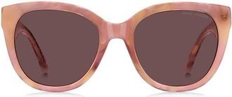 Marc Jacobs 54mm Cateye Sunglasses in Havana Pink/Burgundy at Nordstrom