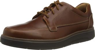 Clarks Mens Un Abode Ease Derbys, Dark Tan Leather*7.5 UK Wide