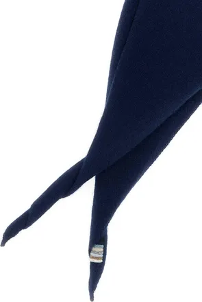 Extreme Cashmere Womens Navy Blue Cashmere Blend N&acirc;&deg;35 Foulard Midnight Sciarpe E Scarfs