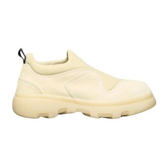 Burberry Sneakers, male, Yellow, Size: 10 US Suede Foam Sneakers
