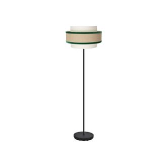 Fabrilamp Pie salon cornalina 1xe27 beis/verde 166x40x40cm