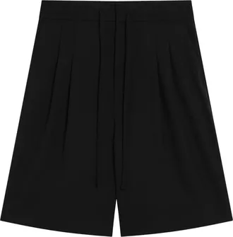 Fear of God Casual Shorts, male, Black, Size: L Wool Ripstop Baggy Shorts