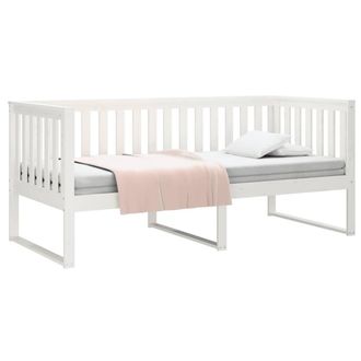Berkfield Home Beautiful Day Bed White 100x200 cm Solid Wood Pine