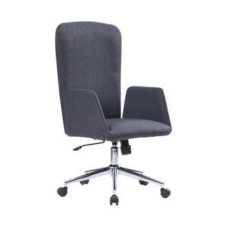 Serena Serena - Silla De Oficina Launceston, Sill&oacute;n Presidencial Con Reposabrazos, Silla De Oficina Ejecutiva Ergon&oacute;mica, Cm 55x56h98/105, Gris