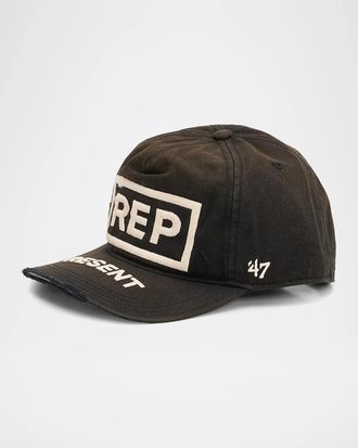 Represent Men & apos;s 5-Panel Distressed Baseball Cap