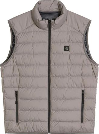 Marc O'Polo Geweven Outdoor Vesten - Heren - Bodywarmers - Grijs - L - Leer - Jassen