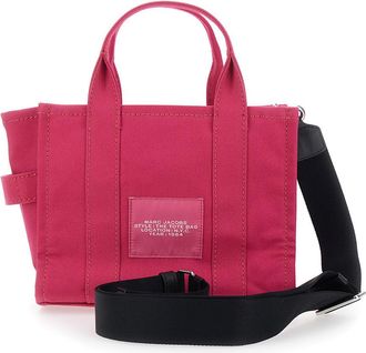 Marc Jacobs Womens Handbag The Small Tote Pink Cotton Handbags Hand Bags
