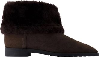 Toteme Winter Boots, female, Brown, 7 UK, Fold-down Shearling Boots