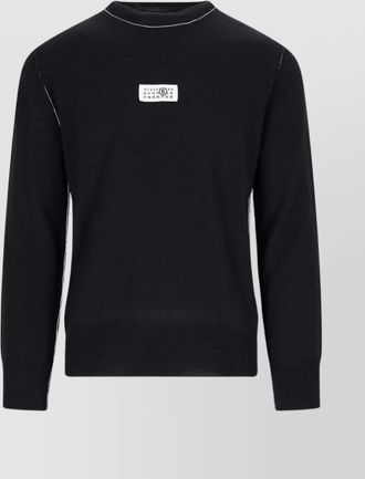 Maison Margiela ribbed wool-blend crewneck sweater