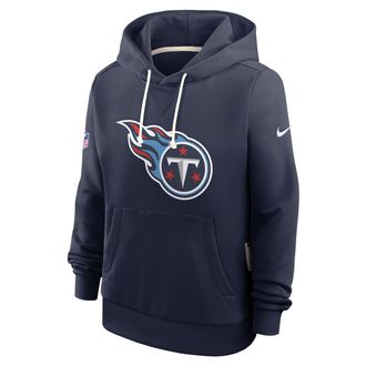 Nike Tennessee Titans Sideline Nike Womens Dri-FIT NFL Pullover Hoodie in Blue | 03C341S8F-A0M