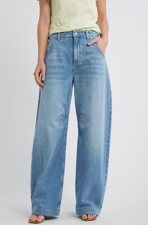 Boss Orange by Hugo Boss Slouchy Balloon Jeans in Light Blue at Nordstrom, Size 26 X 30