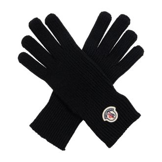 Moncler Gloves, male, Black, Size: XL Woolen gloves