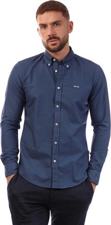 HUGO BOSS Mens H-Roan-Bd-E-C1-243 Shirt - Blue - Size: 40/Regular