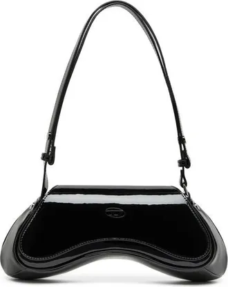 Diesel Play Play Faux Leather Crossbody Shoulder Bag in Black at Nordstrom