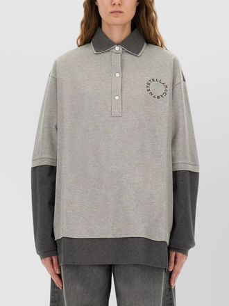 Stella McCartney oversized polo shirt collared neck