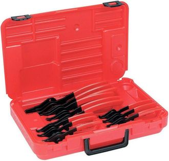 Trade Shop Trade Shop - Set 12 Pinze Per Anelli Elastici Interni Esterni Reversibile 45&deg; A 90&deg; 07209