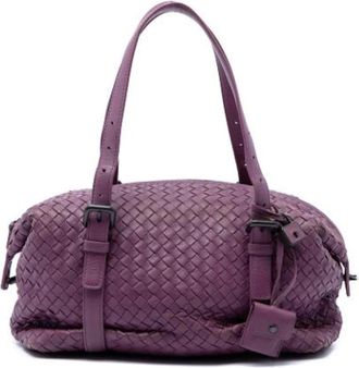 Bottega Veneta Borsa a spalla Pre-owned in tessuto - - Pre-owned - Donna - Viola - ONE SIZE