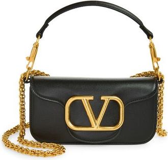 Valentino Garavani Small Loc&ograve; Shoulder Bag in Nero at Nordstrom