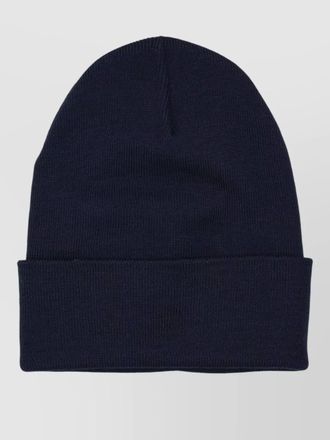 Moncler grenoble knit hat folded cuff design