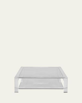 Interlude Home Surrey Acrylic Square Cocktail Table