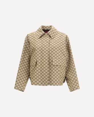 Gucci GG Canvas bomber Jacket Female 40